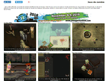 Tablet Screenshot of jeu2zombie.com